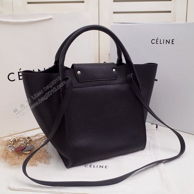 Celine女包 賽琳平紋小牛皮手袋 Céline big bag Celine手提肩背包 183313  slyd2131